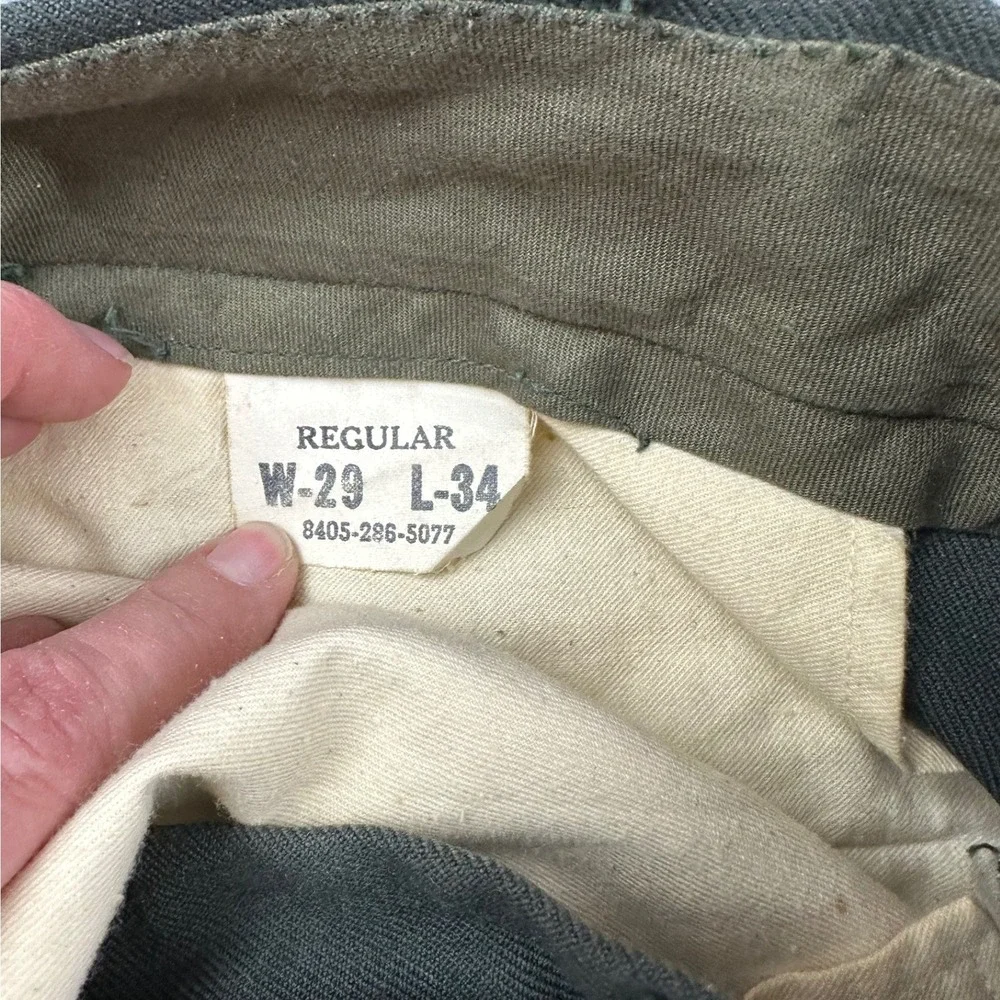 1962 US Army Green Wool Serge Dress Uniform Coat Trousers Insignia Set 36L 29x34